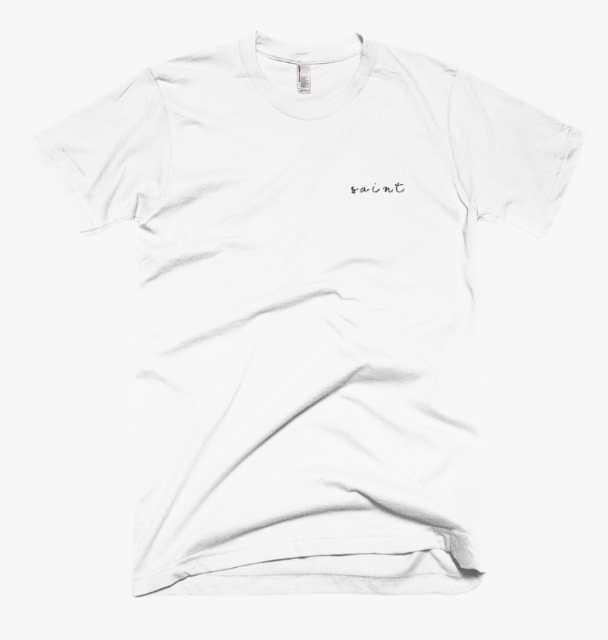 Image Of White Saint - Embroidery Mock Up Tshirt, HD Png Download