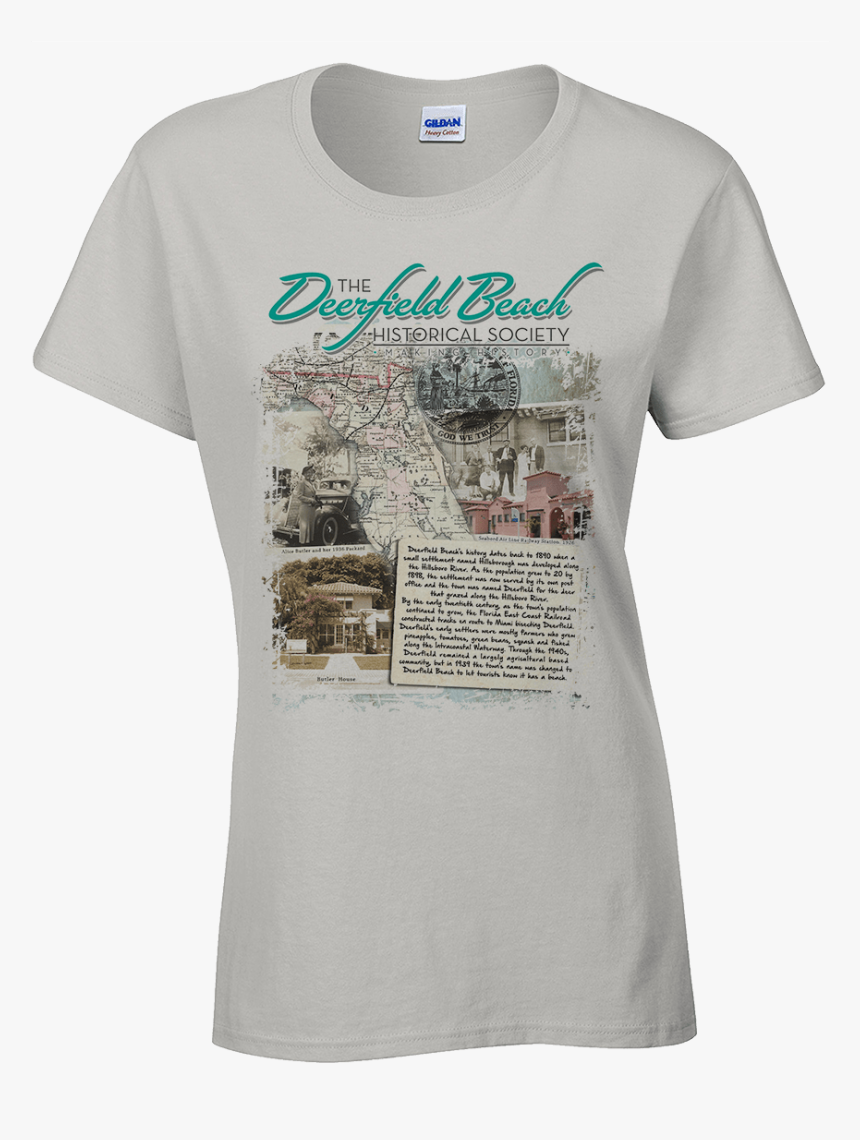 Deerfield Beach Historical Society - T Shirt Women Png, Transparent Png
