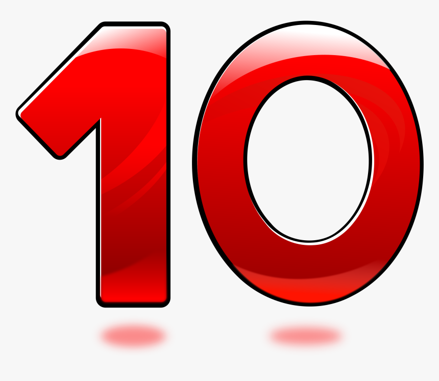 Number 10 Icons No Attribution - Ten Clipart, HD Png Download