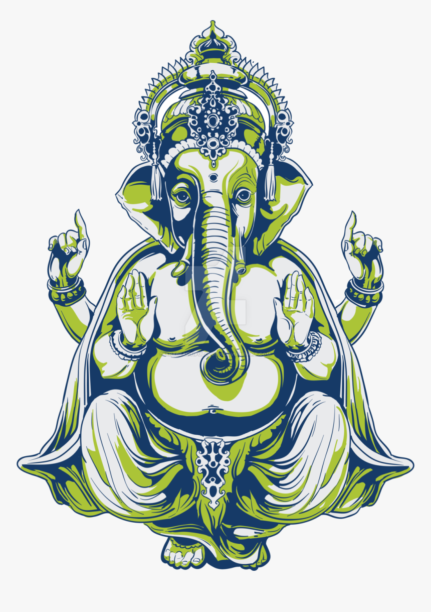 Ganesh Vector Hindu God - Ганеша Png, Transparent Png