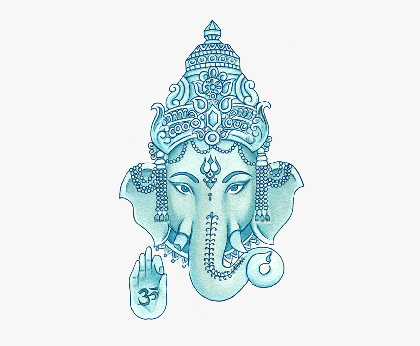 Ganesha Vector Watercolor - Elephant Buddhism, HD Png Download