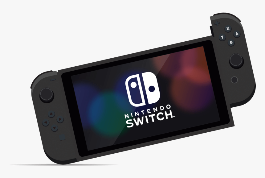 Nintendo Switch With Controller Attached - Smartphone, HD Png Download