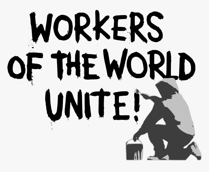 Transparent Graffiti Clipart - Workers Of The World Unite Banksy, HD Png Download
