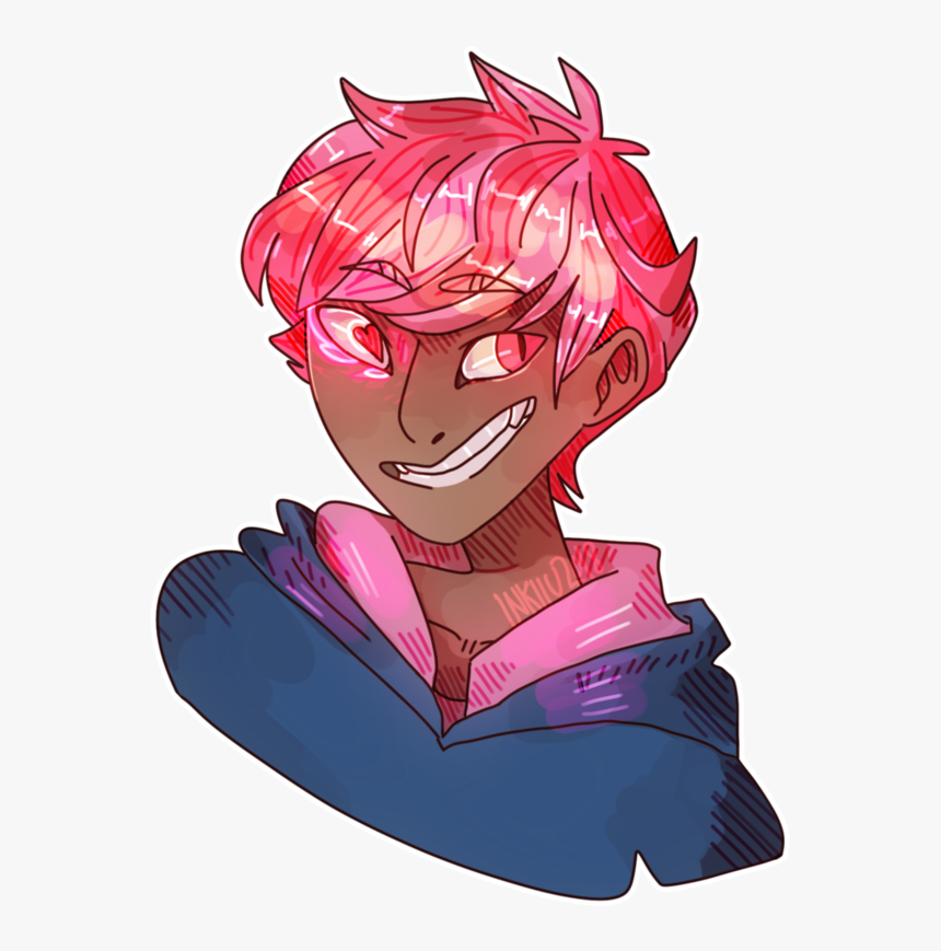 Beware The Man With Anime Eyes By Inkiiu - Cartoon, HD Png Download