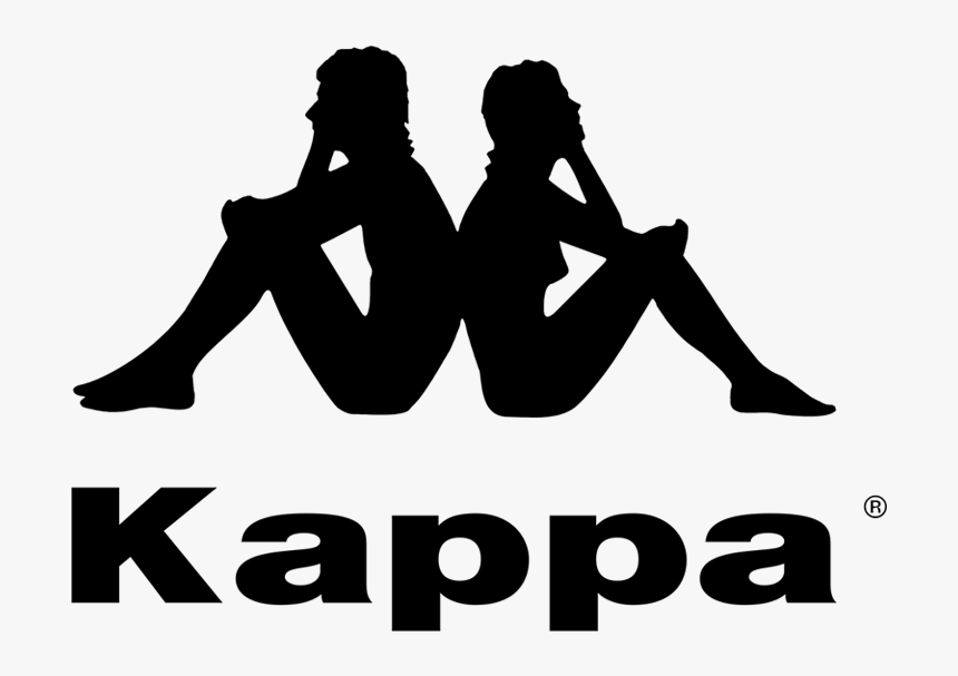 Kappa Png - Kappa - Two People Sitting Back To Back Brand, Transparent Png