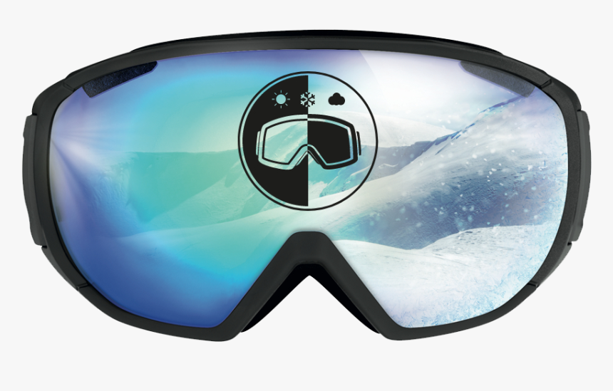 Goggles Alpine Skiing Glasses Snowboarding - Skiing, HD Png Download