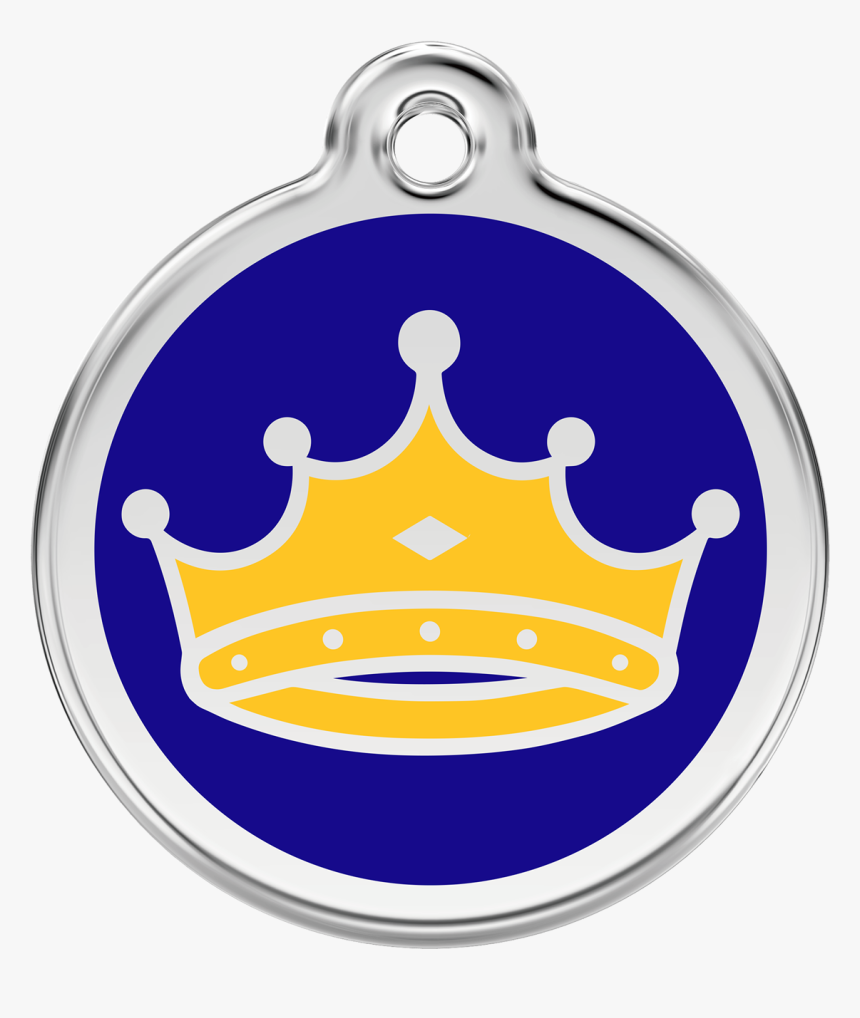 Dark Blue Crown Png - Red Dingo Cat Id Tag, Transparent Png