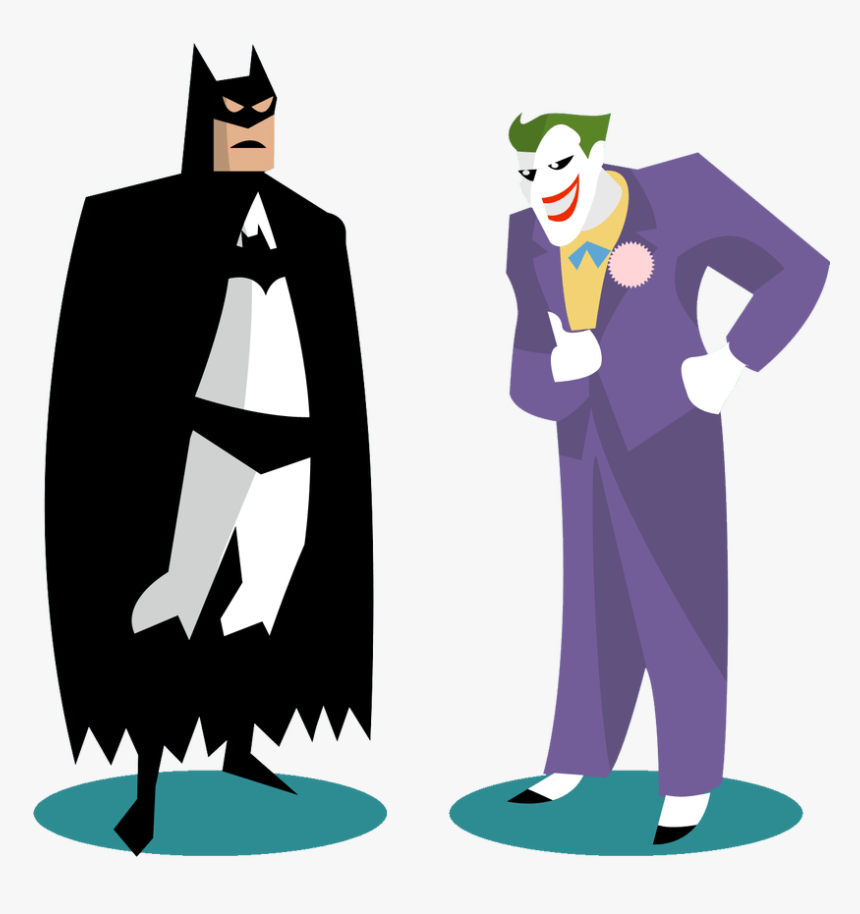 Joker Clipart Penguin Batman - Batman And Joker Clip Art, HD Png Download