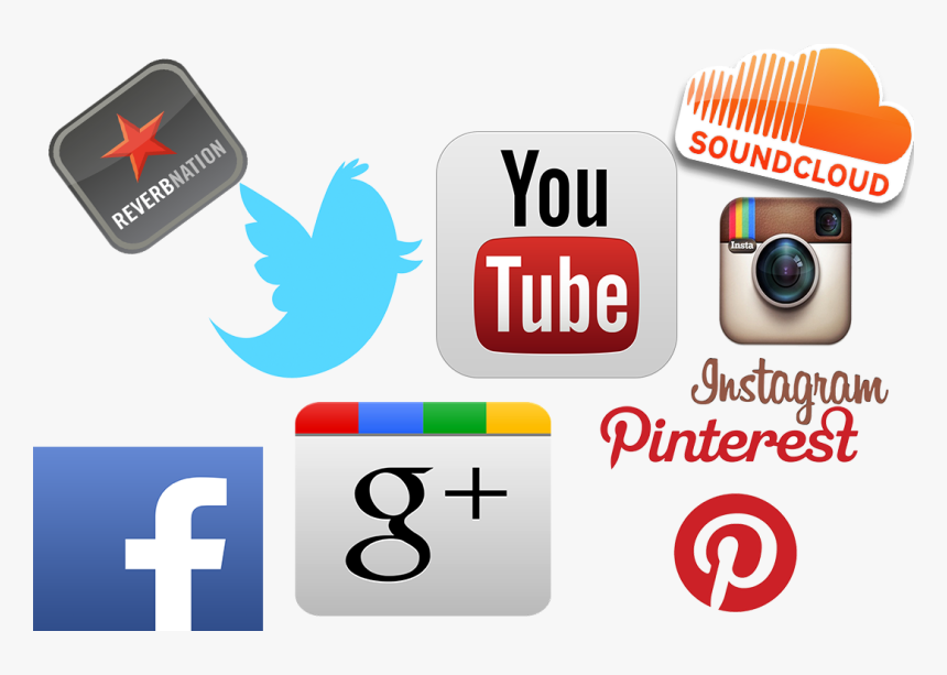 Transparent Facebook Instagram Png - Facebook Twitter Instagram Soundcloud Png, Png Download