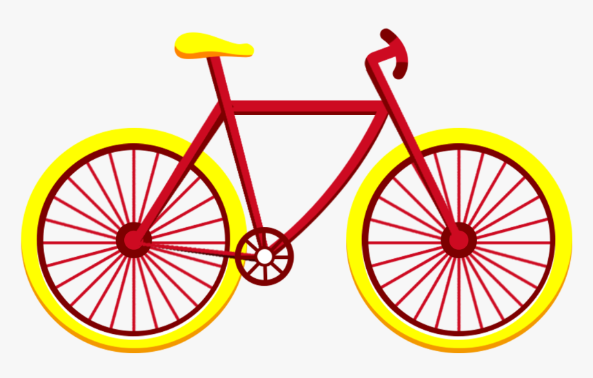 Red Yellow Bicycle Vehicle Flat Wind Png And Psd - Shubhdeep Ayurved College Indore Logo, Transparent Png