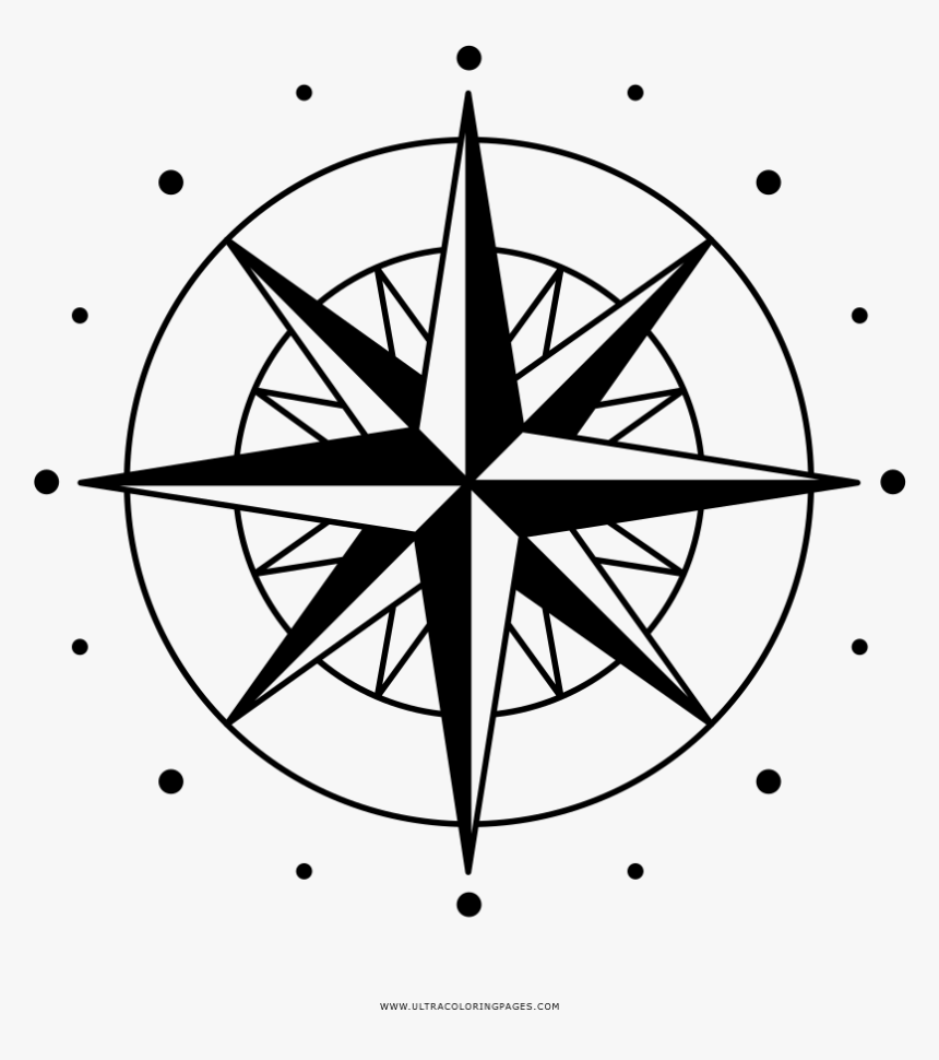Compass Rose Wind Rose Clip Art - Rose Des Vents France, HD Png Download