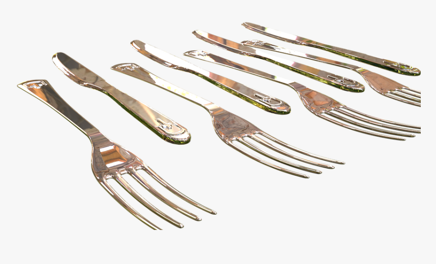 Fork, Knife, Transparent, Restaurant, Knife And Fork - Messer Und Gabel Transparent, HD Png Download