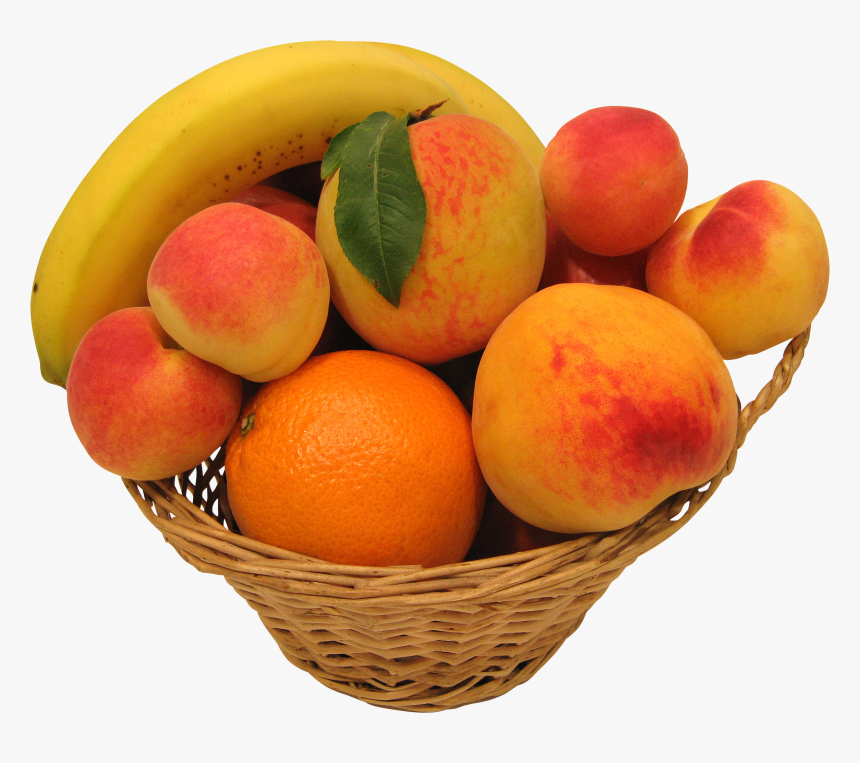 Peach Png Image - Peach In Basket Transparent Background, Png Download