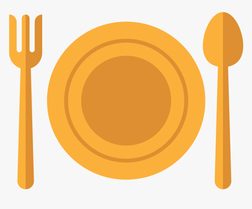 Knife Fork Plate Tableware - Circle, HD Png Download
