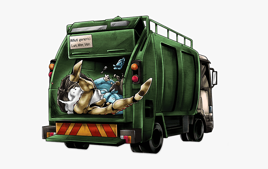 Unit Garbage Truck - Garbage Truck, HD Png Download