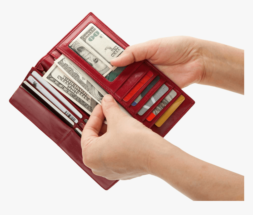 Opening Wallet - Wallet Money Png, Transparent Png