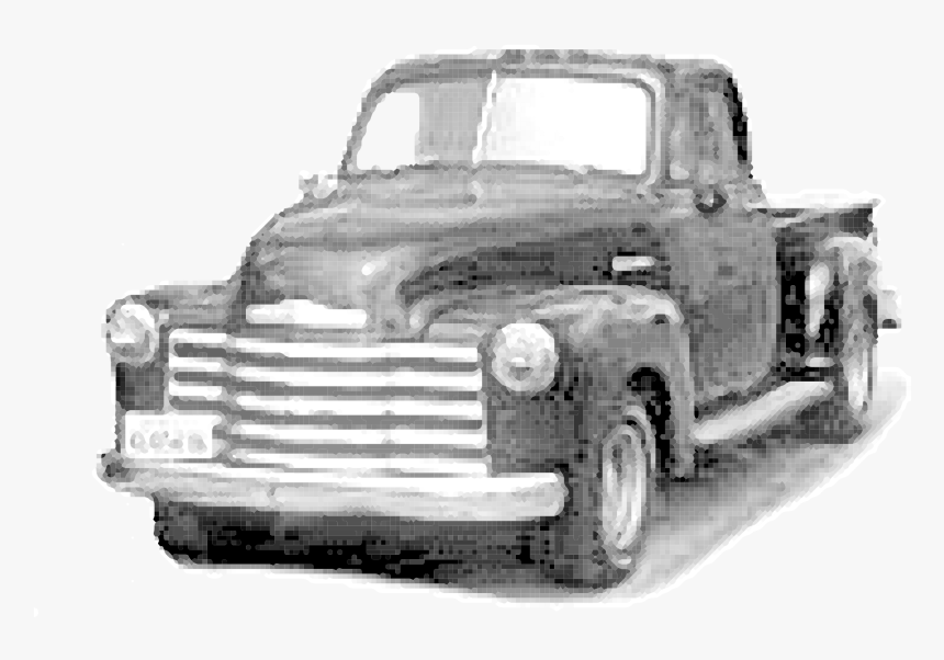 Pickup Truck Car Chevrolet Van Chevrolet Bel Air - Old Pickup Truck Pngs, Transparent Png