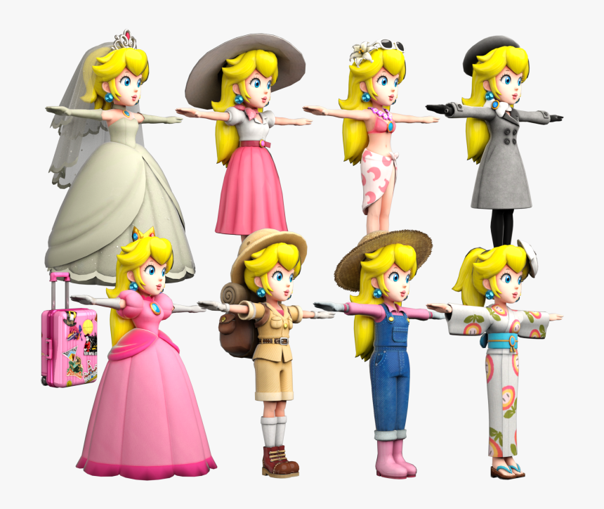 Super Mario Odyssey Peach Outfits, HD Png Download , Transparent Png