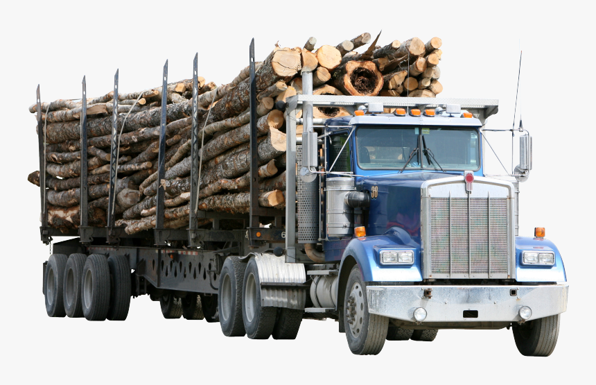 Car Logging Truck Lumberjack Forestry - Trailer Truck, HD Png Download
