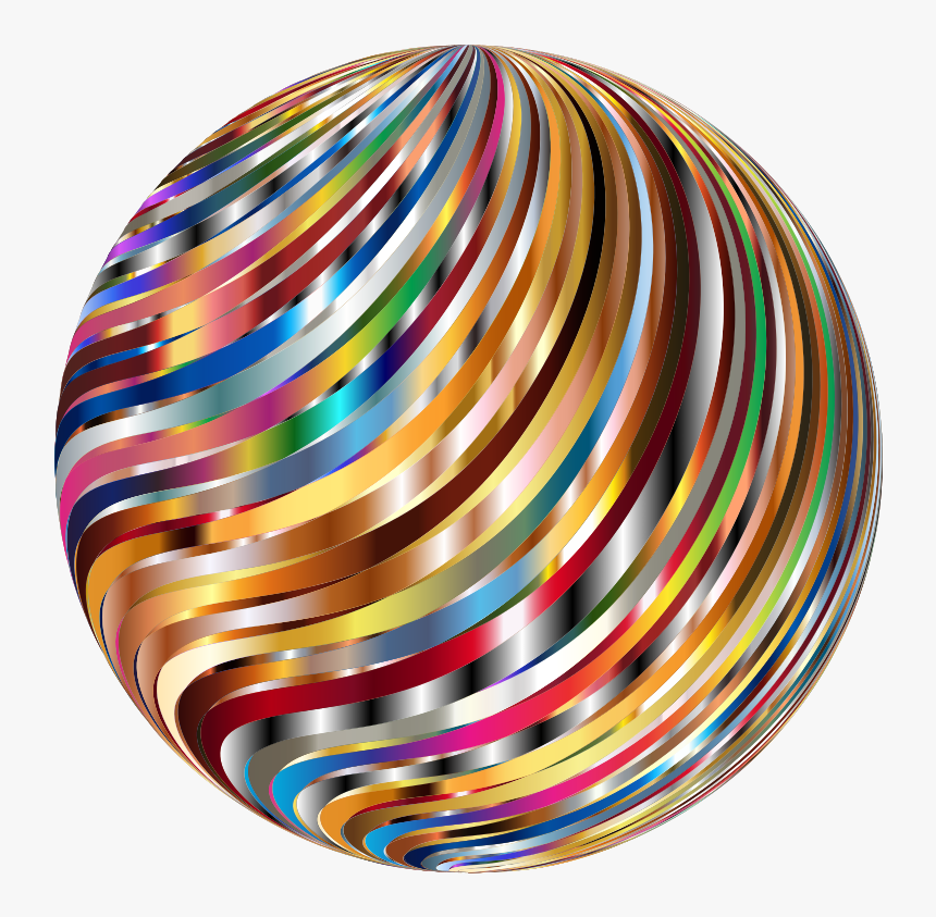 Psychedelic Disco Ball - Disco Ball, HD Png Download