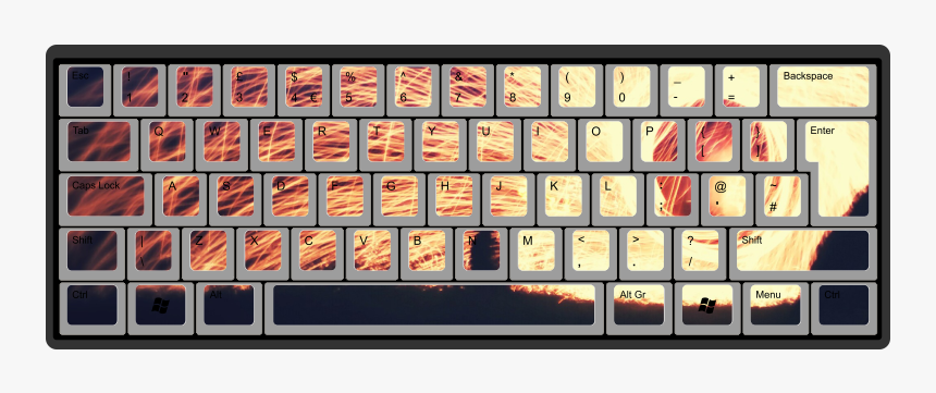 Sparks By Badgerhobbs 62-key Iso Custom Mechanical - Computer Keyboard, HD Png Download