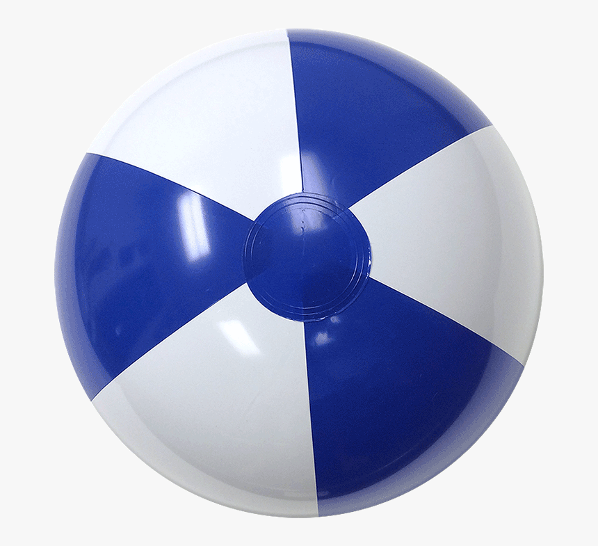 Blue And White Beach Ball Png - Blue White Beach Ball, Transparent Png