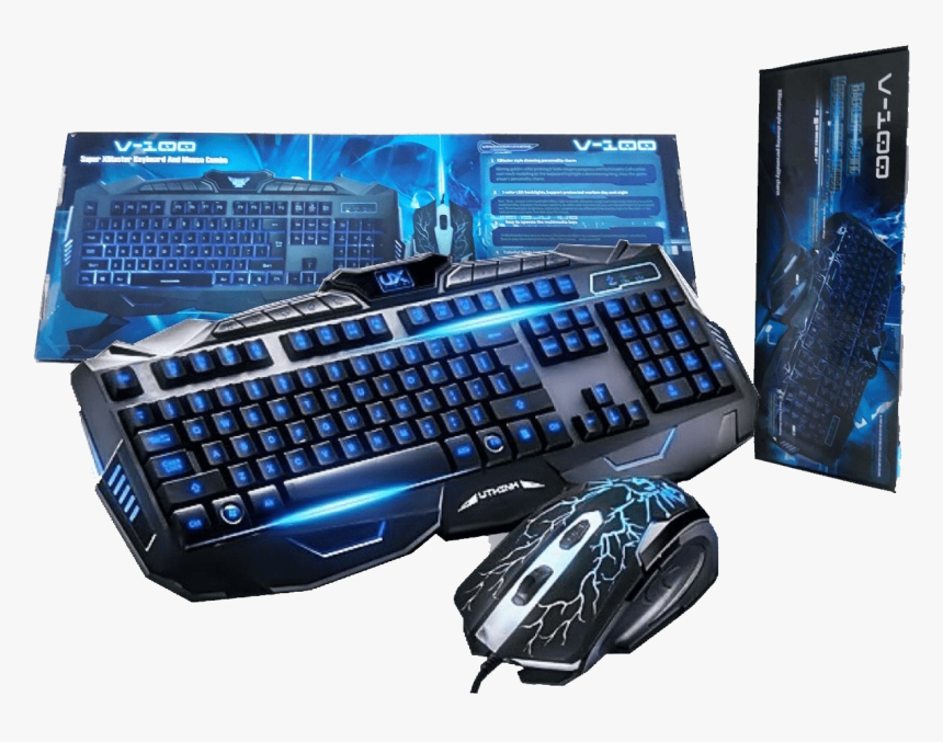Download Keyboards Kit Mouse - V 100 Super Xblaster Keyboard, HD Png Download