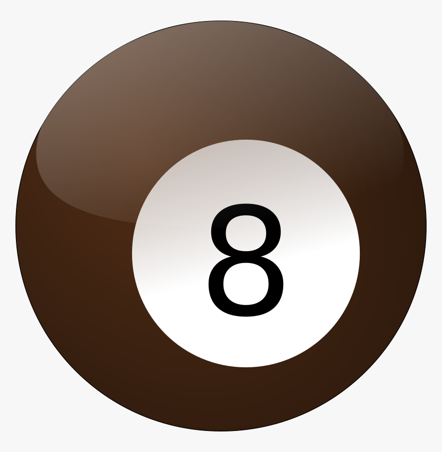 Symbol,billiard Ball,eight Ball - Dvd ラベル, HD Png Download