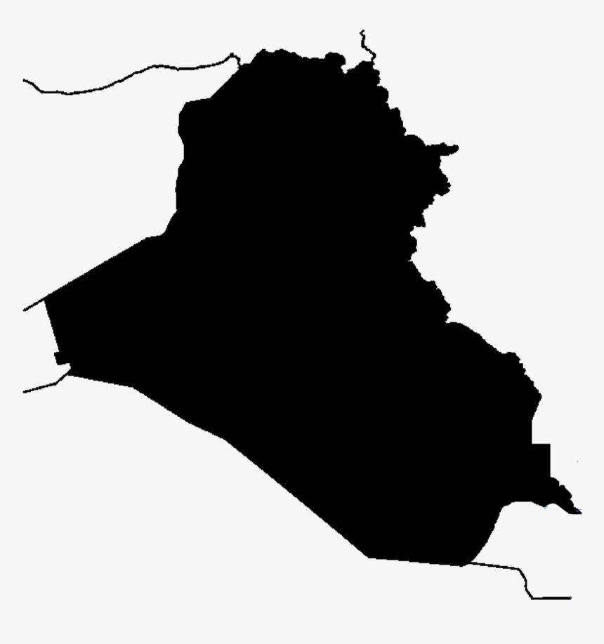 Iraq Map Silhouette, HD Png Download