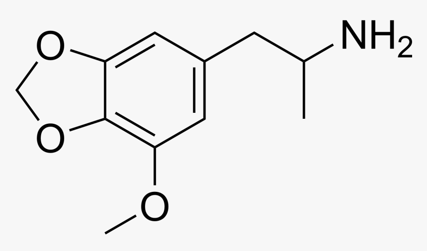 File - Mmda-structure - 2 Bromo 4 Chloroaniline, HD Png Download