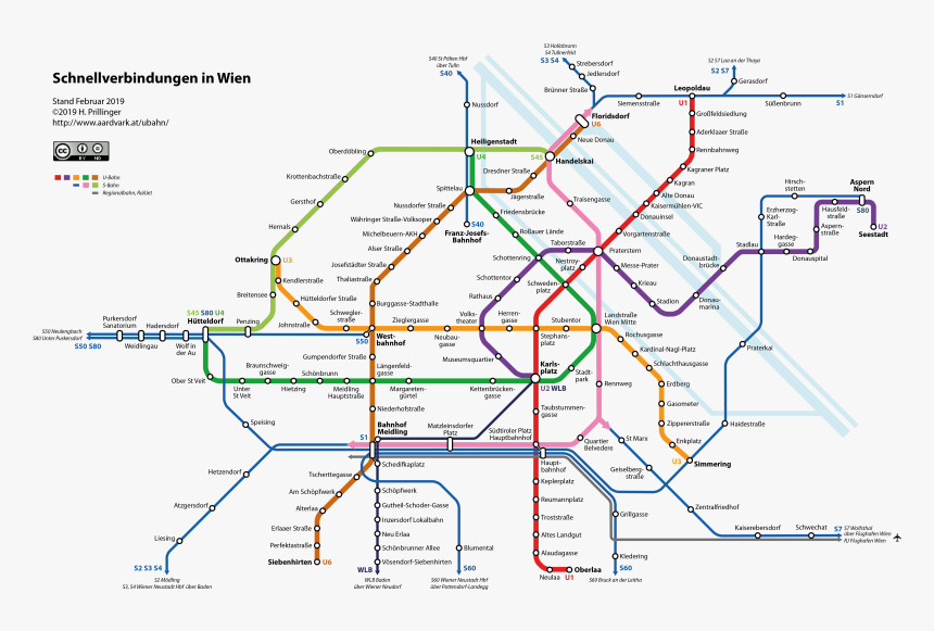 Largemap S Wien 300 - S Bahn Plan Wien, HD Png Download