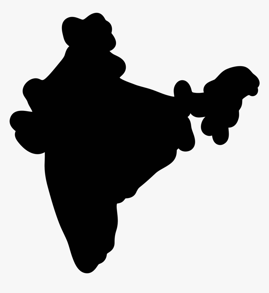India Map Png Image - Map Of Just India, Transparent Png