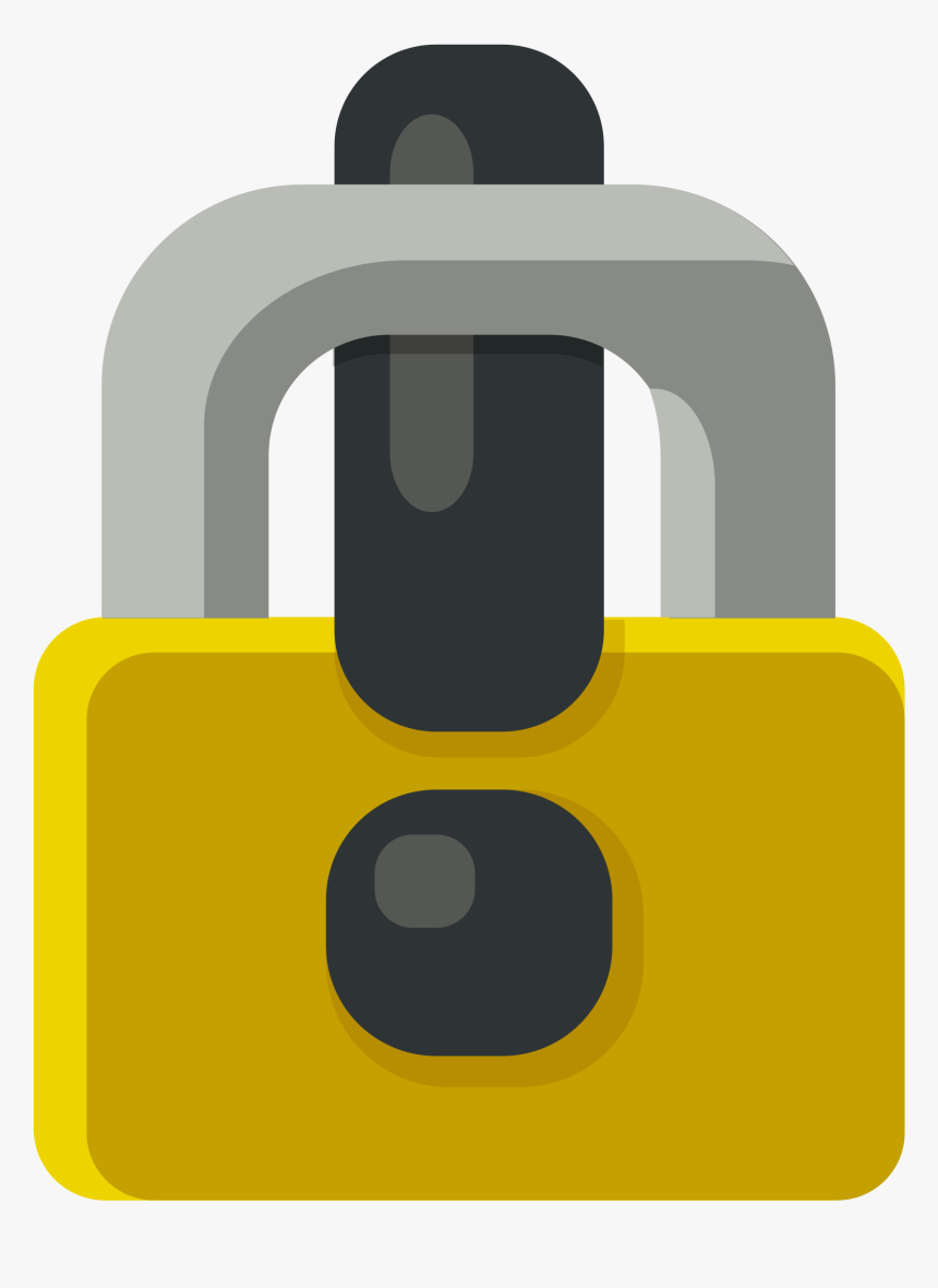 Locked Exclamation Mark - Padlock Vector Art, HD Png Download