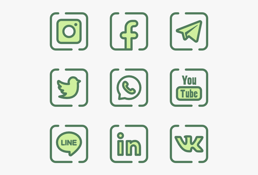 Essential Set - White Social Media Icon Transparent Background, HD Png Download