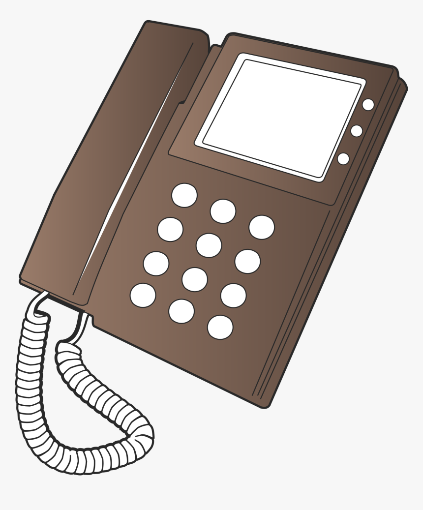 Desk Phone Clip Arts - Portable Network Graphics, HD Png Download