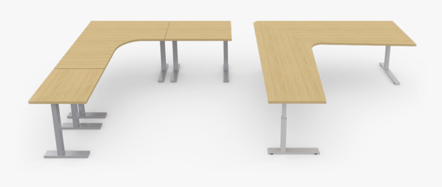 Seven Height Adjustable Desks, Seamless Appearance - Crank Sit Stand Desk L, HD Png Download