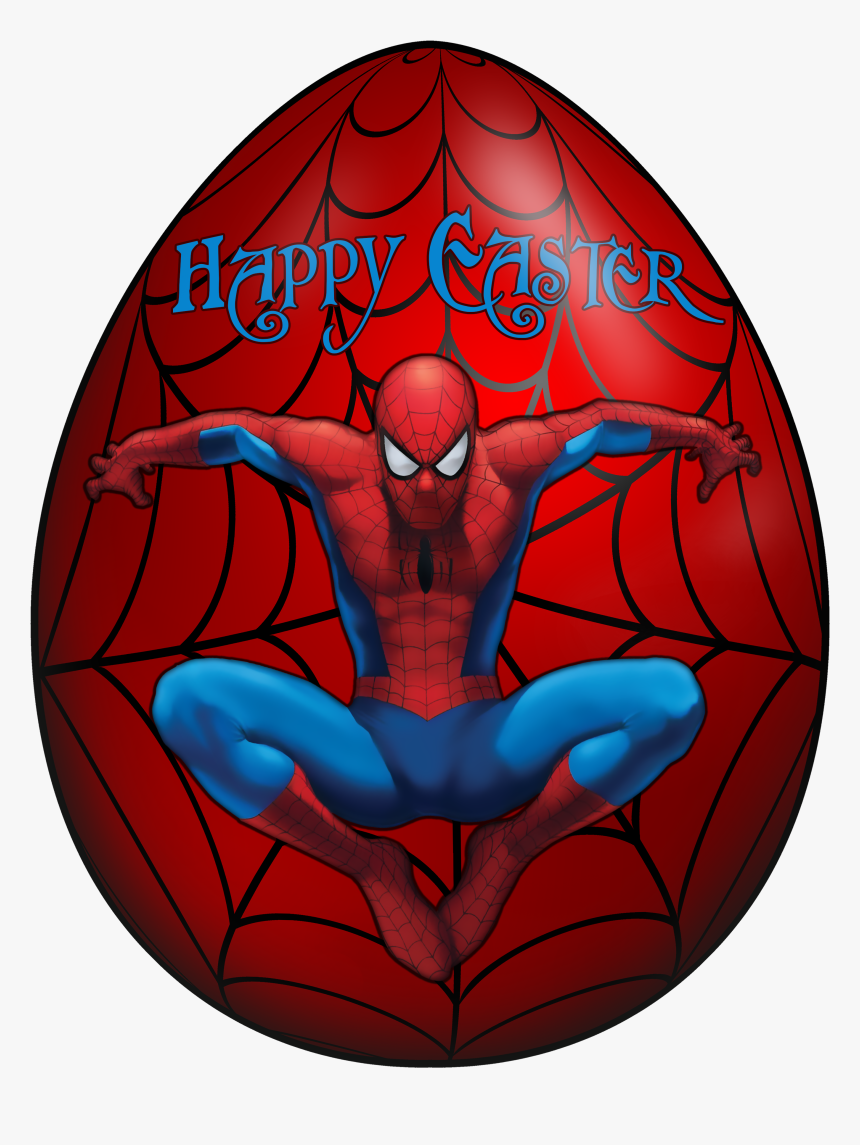 Kids Easter Egg Spiderman Clip Art Image Png - Gloucester Road Tube Station, Transparent Png