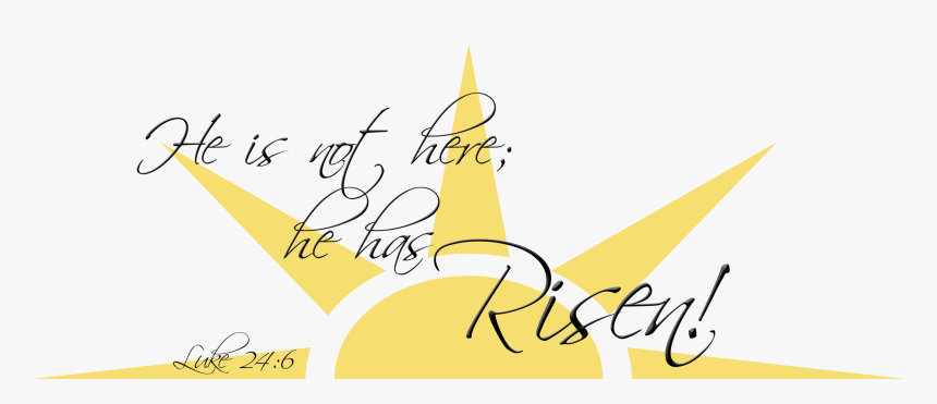 Easter - He Has Risen Clip Art, HD Png Download