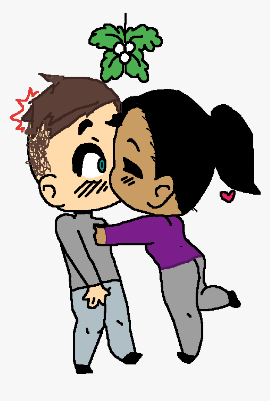 Under The Mistletoe With Klob - Cartoon, HD Png Download