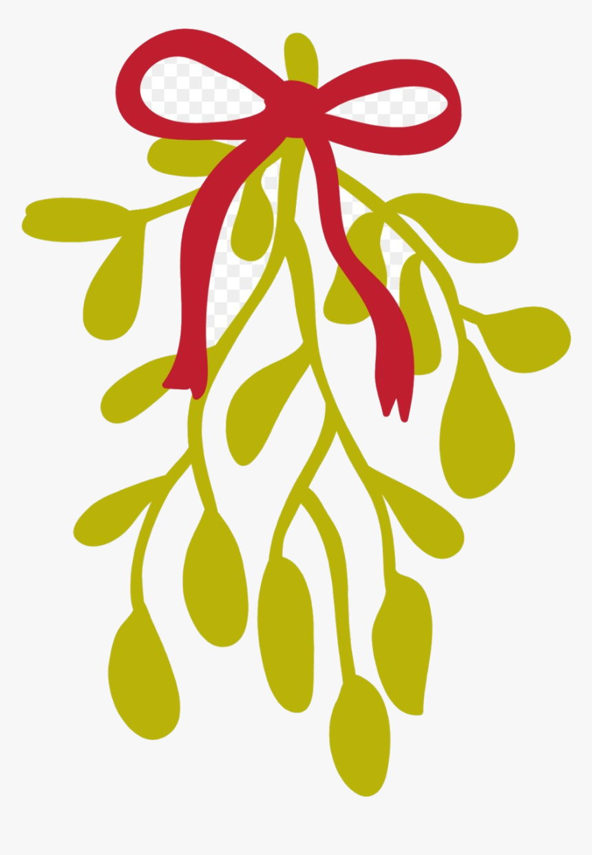 Holly Leaf Kiss Mistletoe Common Clip Art December, HD Png Download