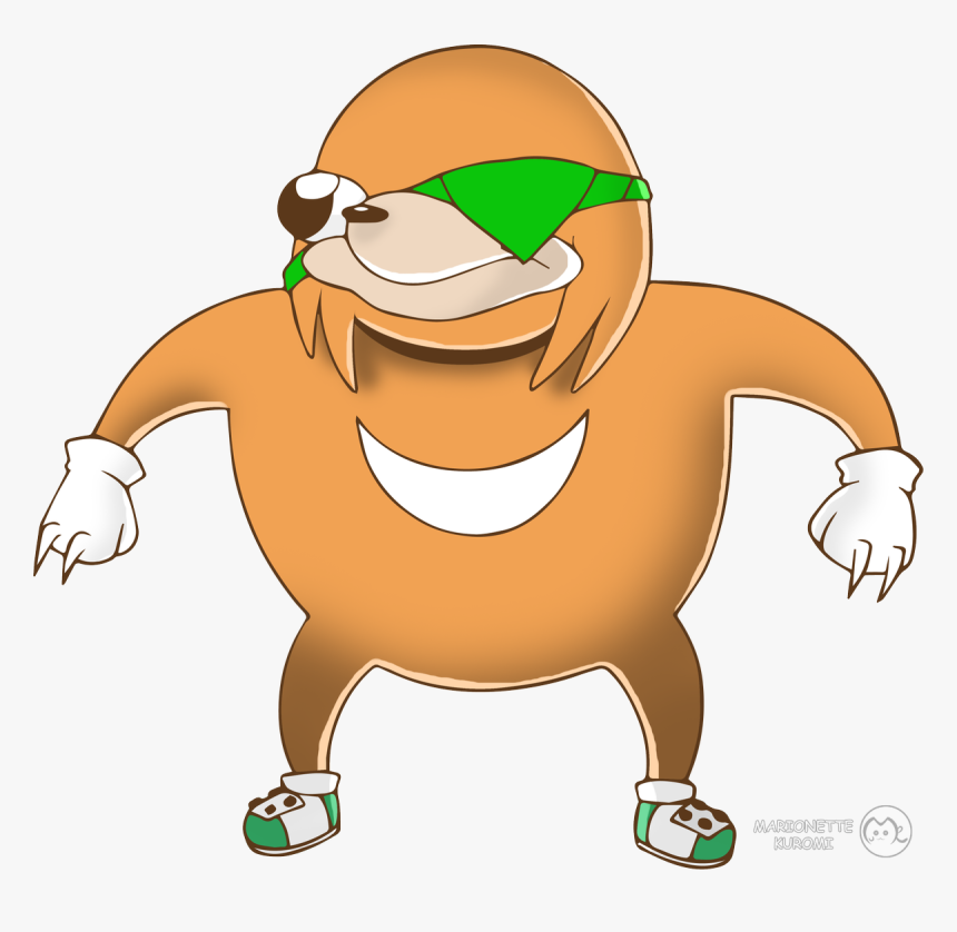 Ugandan Knuckles Is Adorbs, So I Thought Of Drawing - Cartoon, HD Png Download