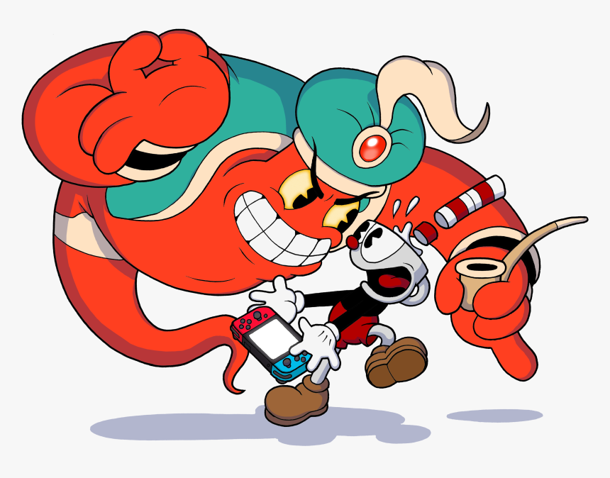 A Cuphead Genie Switch Transparent - Cuphead Switch Art, HD Png Download