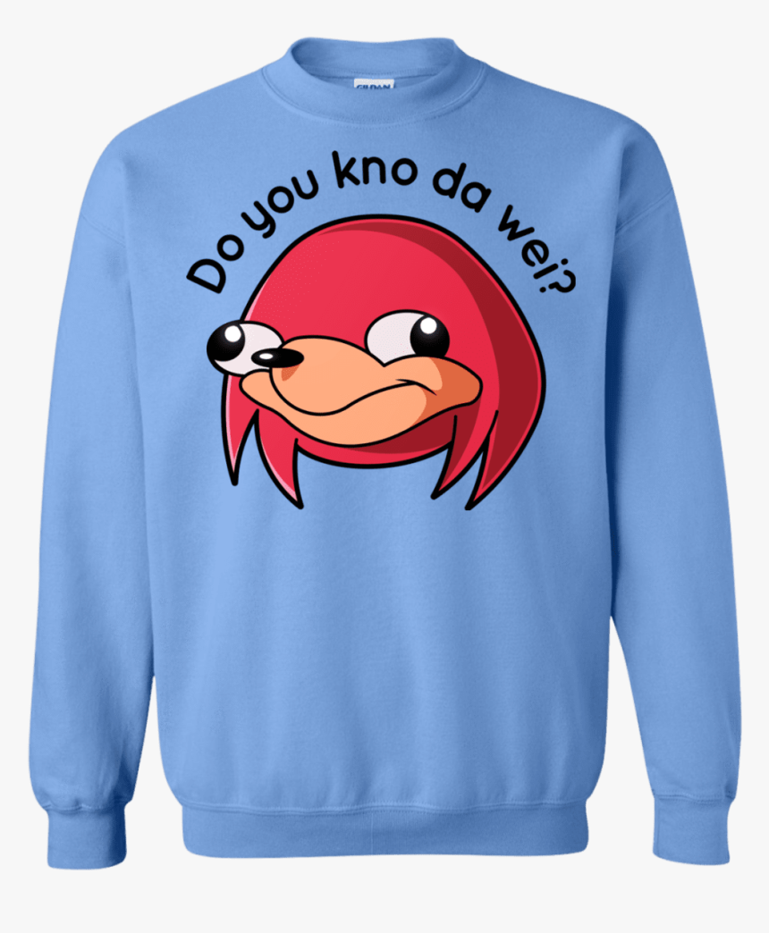 Ugandan Knuckles Crewneck Sweatshirt - Sweater, HD Png Download