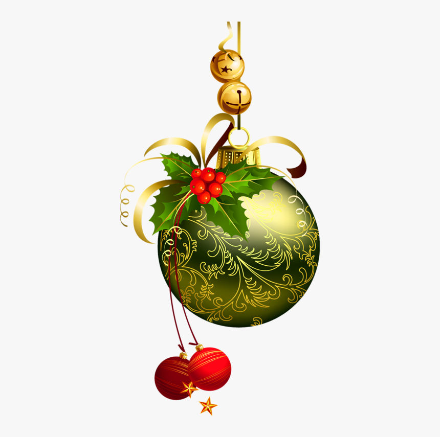 Green Transparent Christmas Ball - Transparent Background Christmas Ornament Clipart, HD Png Download
