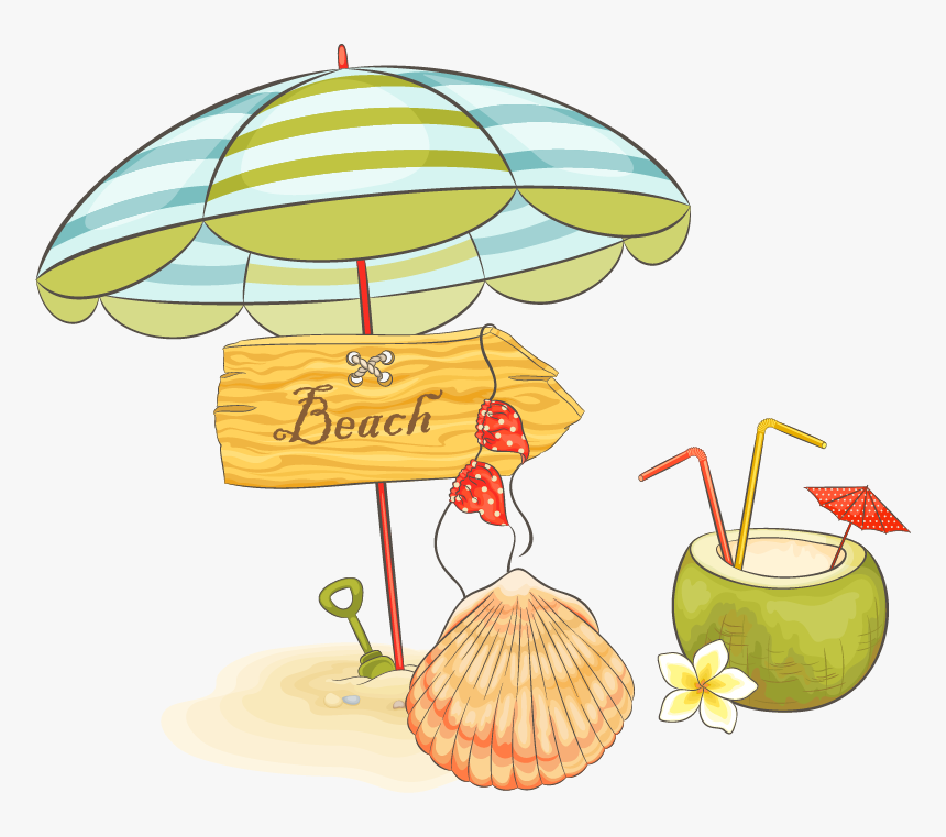 Beach Cartoon, HD Png Download