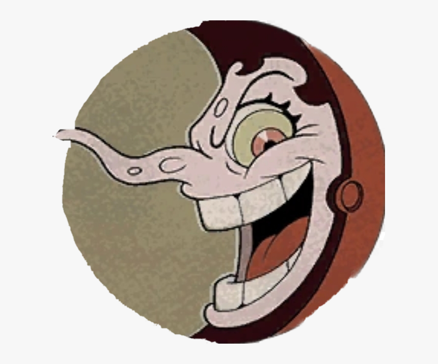 Transparent Half Moon Clipart - Cuphead Hilda Berg Moon, HD Png Download