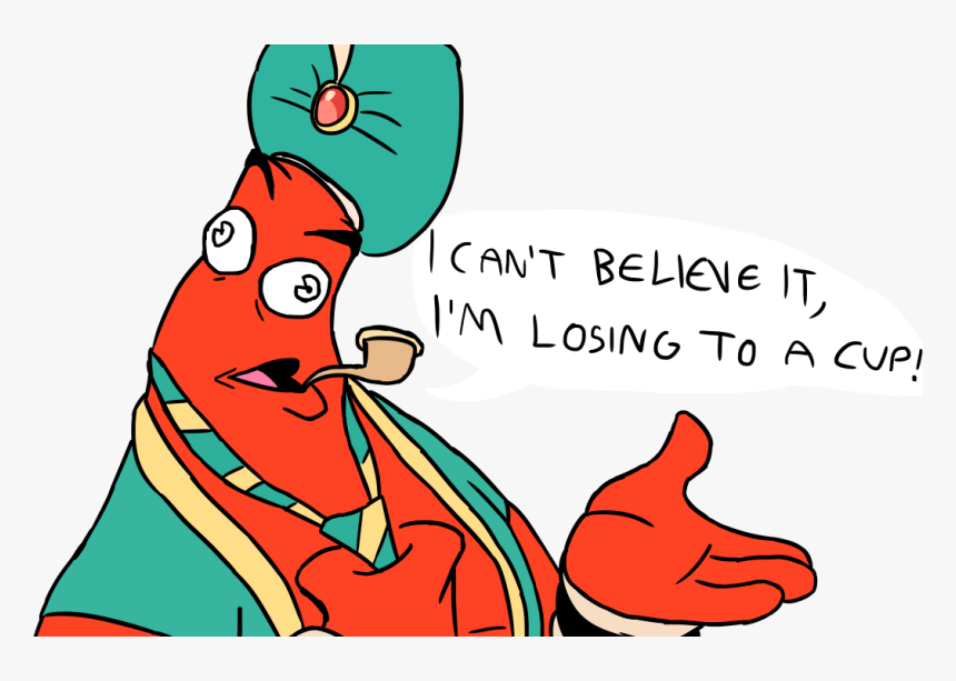 Cant Beliene It Mlosing To A Cup Genie Text Cartoon - Can T Believe It I M Losing, HD Png Download