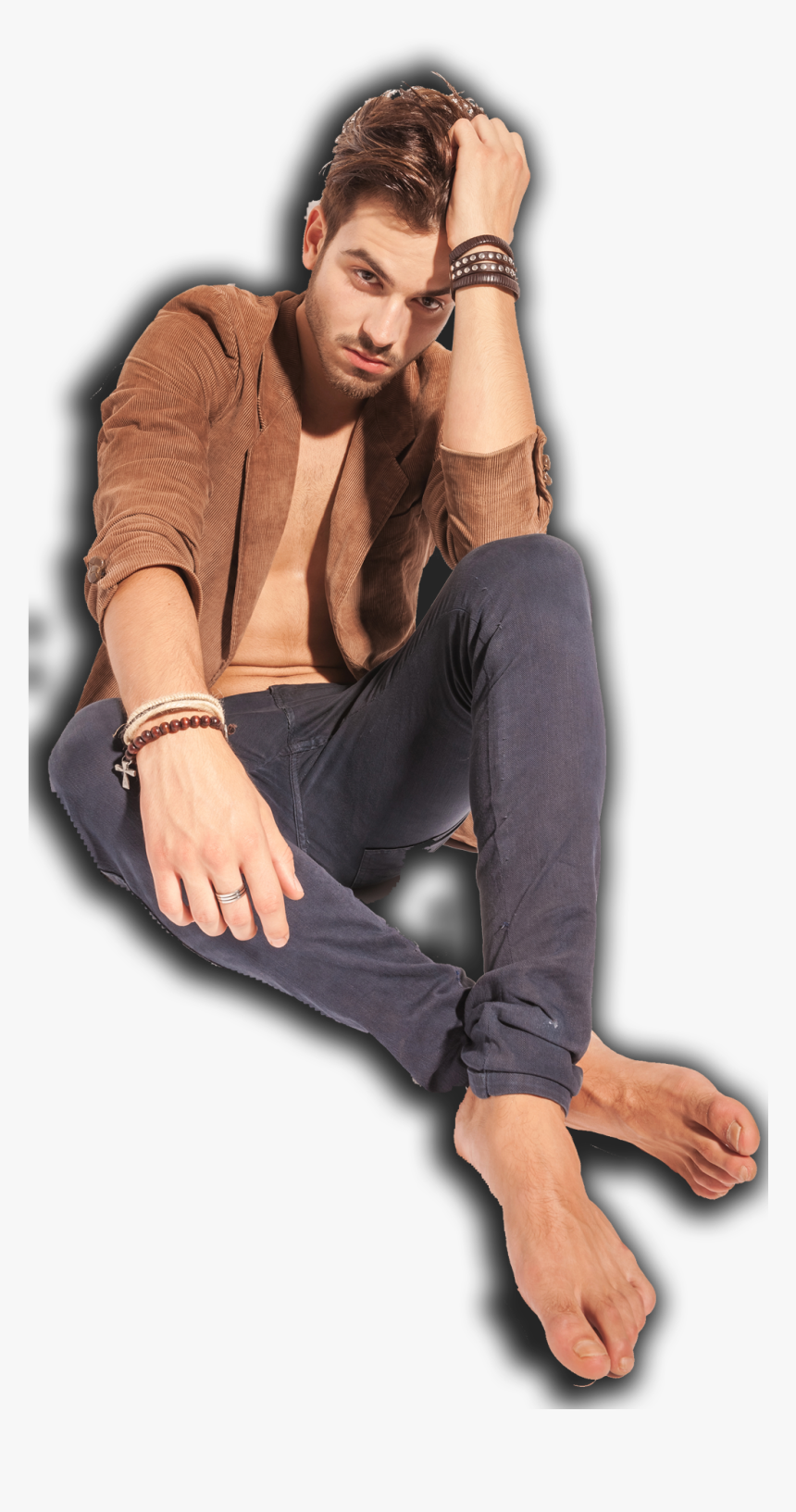 Man Sitting On Floor Png - Houston, Transparent Png