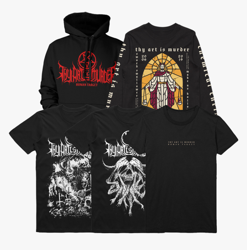 Thyart Bundle 9 - Thy Art Is Murder Human Target Merch, HD Png Download