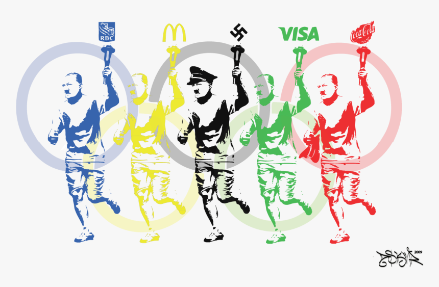 Olympic Torch With Man Png, Transparent Png